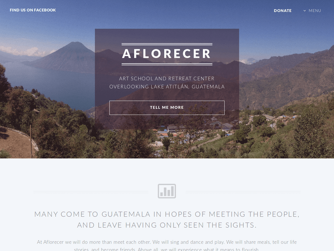 Aflorecer Art School & Retreat Center Website