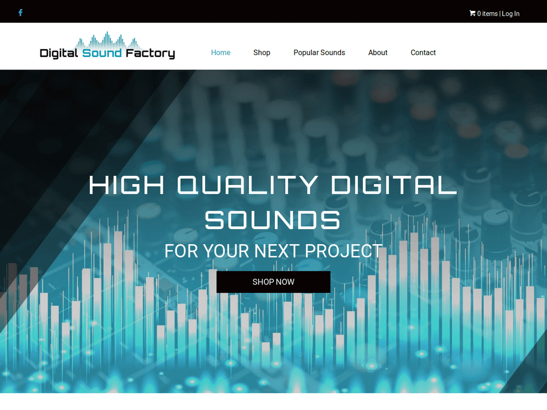 Digital Sound Factory E-commerce Site (KeyFax)