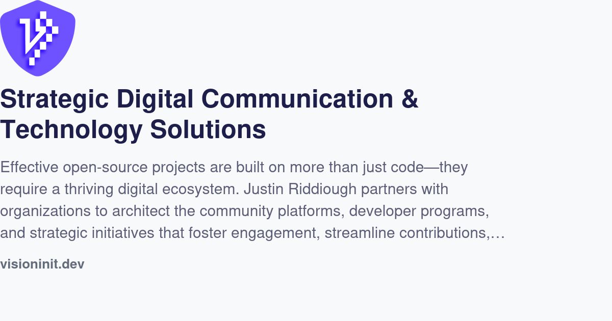 Strategic Digital Communication & Technology Solutions | Justin ...